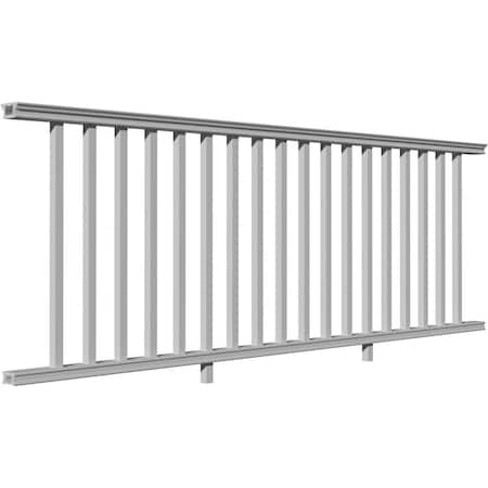 Ekena Millwork 36"H x 96"L Providence Level Rail Kit w/Reinforcements, 18 Balusters & Hardware ECLK36X096